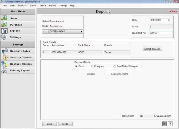 Purchase order software manages sale purchase orders of company simultaneously
