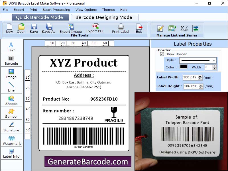 Software Código De Barras 7.2.1.1