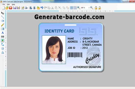 Screenshot of ID Card Maker