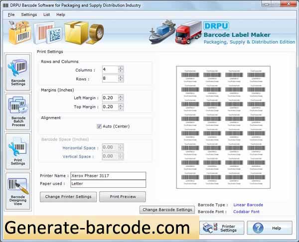 Packaging Barcode