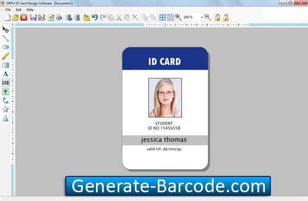 Screenshot of ID Card Design