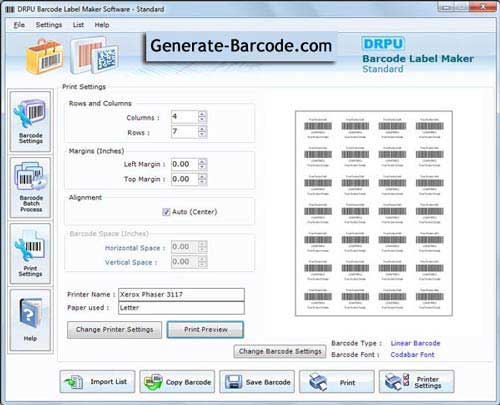 Screenshot of Barcode 7.3.0.1