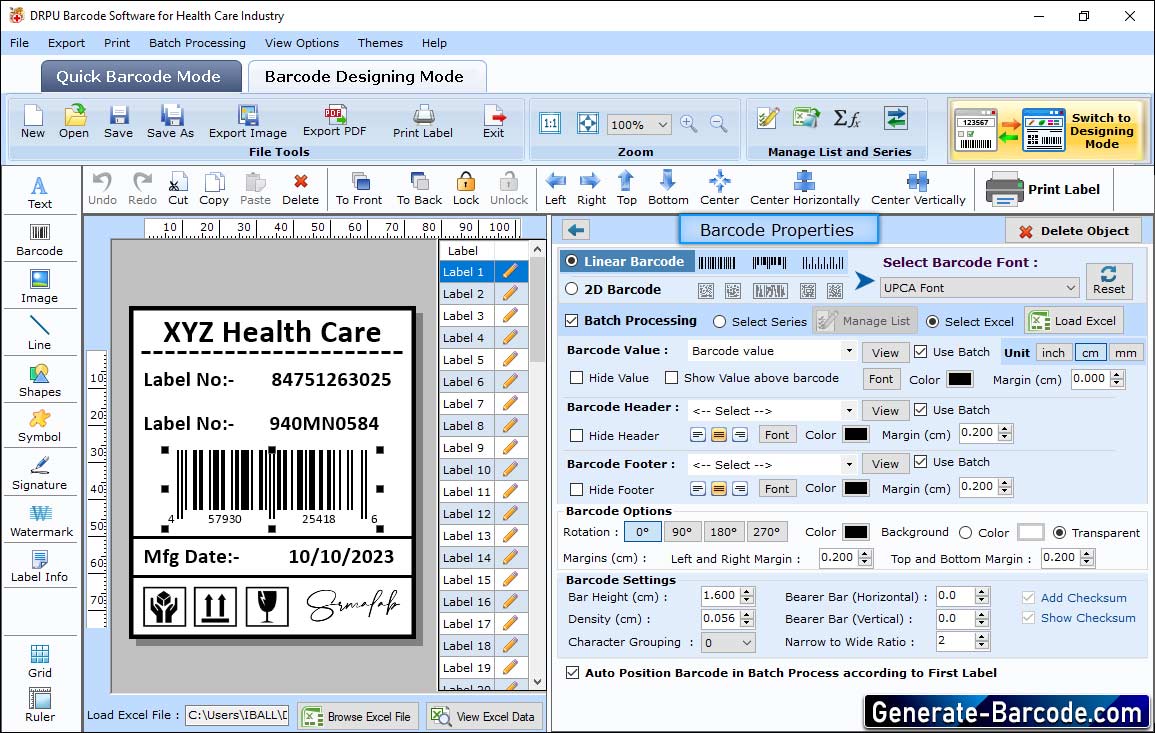 Barcode Software für die Gesundheitsbranche