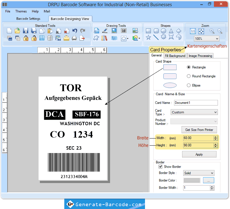 Industrie-Warehousing-Industrie Barcode Software