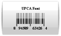 UPCA Font