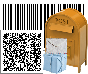 code-barres du bureau de poste