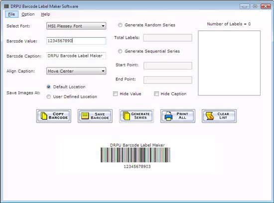 MSI Plessey Barcode Font