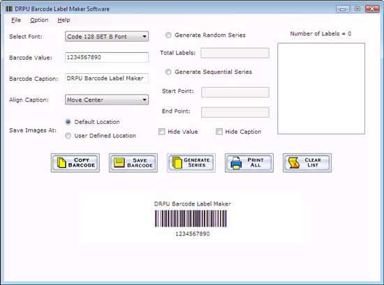 Code 128 SET B Barcode