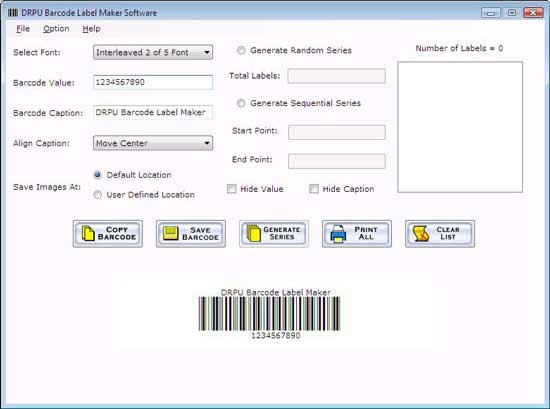 Interleaved 2 of 5 Barcode Font