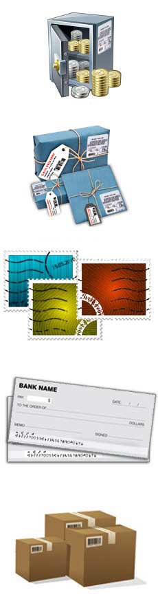 Post Office and Bank Barcode Software