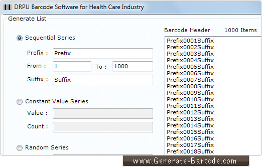 Software de código de barras para o setor de saúde