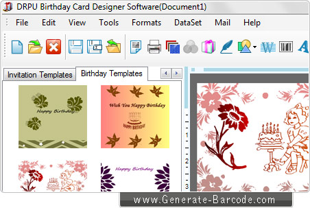 Software de design de cartões de aniversário