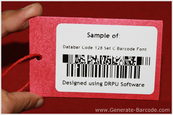 Sample of Databar Code 128 Set C Barcode Font