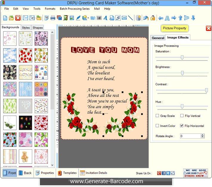 greeting card maker software generate holiday cards generate