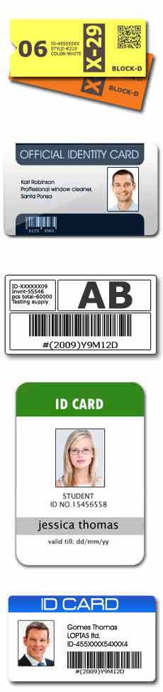 Fabricant de la carte d'identité et Label Conception d'applications de logiciels