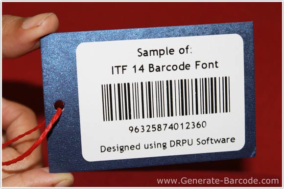 Sample of ITF-14 Barcode Font