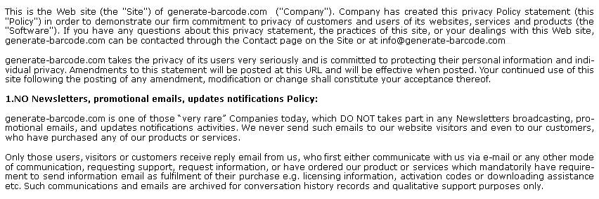 Privacy Policy
