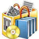 Editor de código de barras y la colección de software Creador multinacional