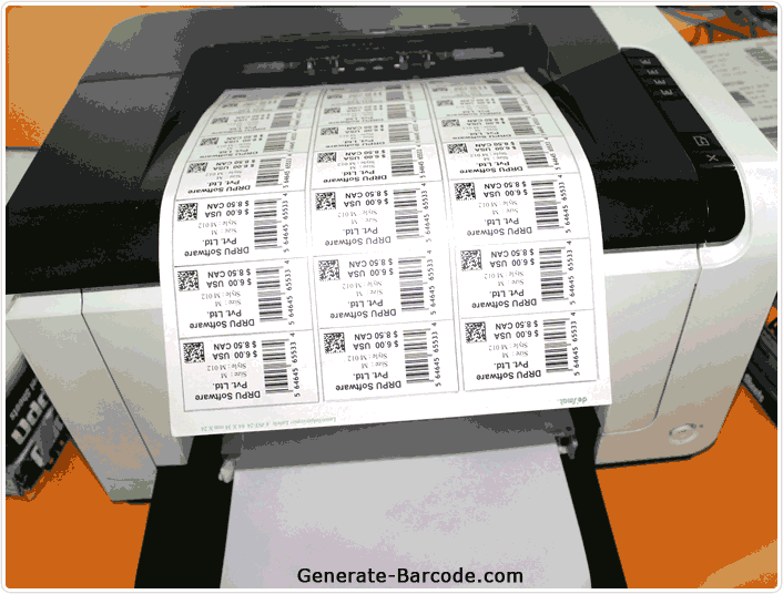 Printed Barcode Sheets
