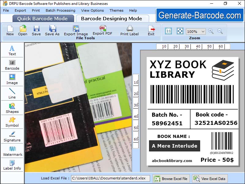 Screenshot of Publisher Barcode Generator Tool 11.3.2.9