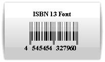 ISBN-13 Font
