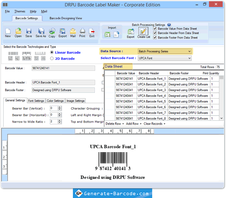 Batch Processing Series Funktion