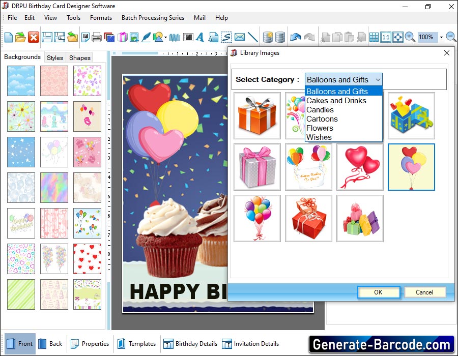   Geburtstagskarte maker Software