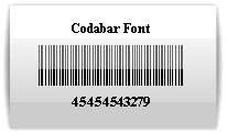 Codabar Font