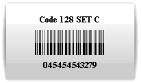 CODE128 Set C Font
