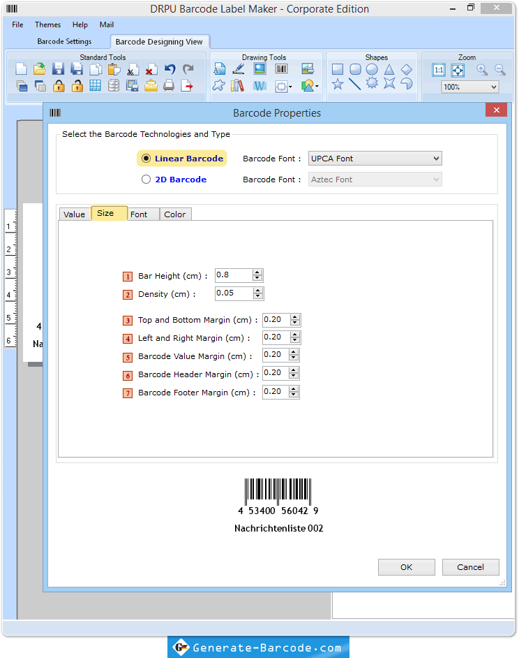 Drucken Barcode Bilder