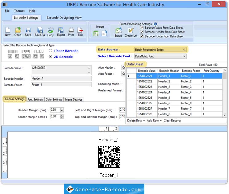 Healthcare-Industrie Barcode-Software Healthcare-Industrie Barcode-Software