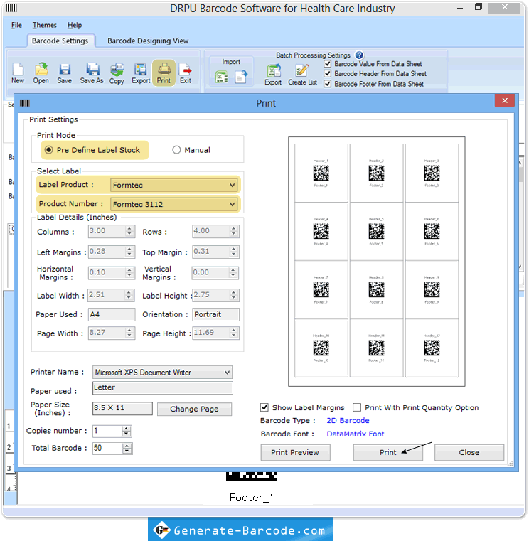 Gesundheitswesen Barcode Maker Software Gesundheitswesen Barcode Maker Software
