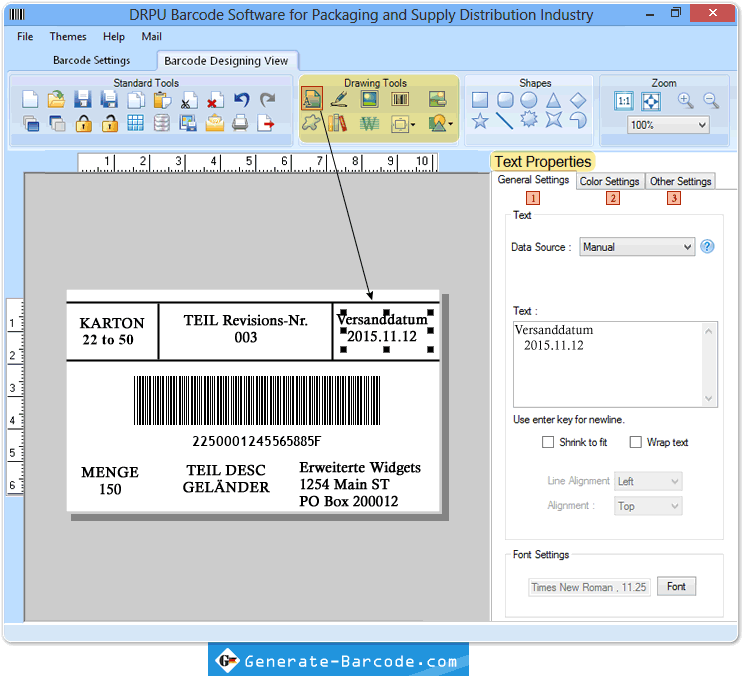 Barcode Software - Verpackungsindustrie Barcode Software - Verpackungsindustrie