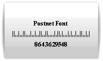 POSTNET Font