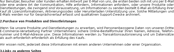 Datenschutz-Bestimmungen