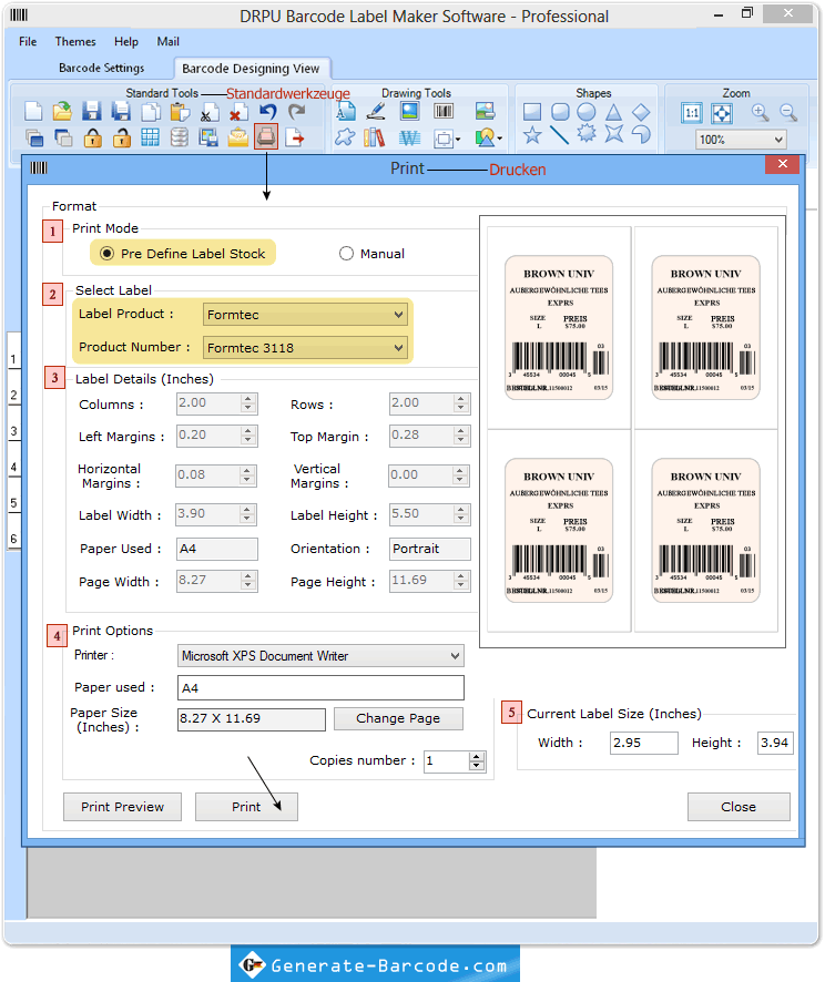 Professionelle Barcode Maker Professionelle Barcode Maker