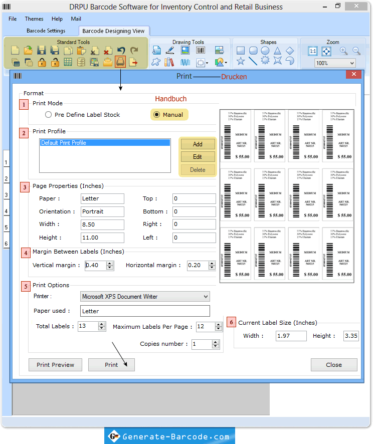 Lagerverwaltung und Privatkundengeschäft Barcode-Software Lagerverwaltung und Privatkundengeschäft Barcode-Software