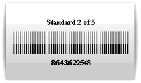 Standard 2 von 5 Font