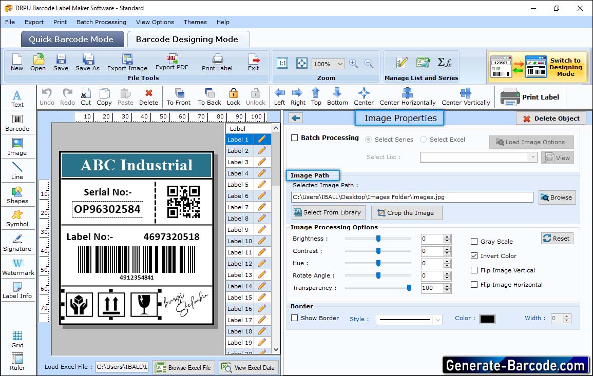 Standard Edition - Software zur Barcodeerstellung 