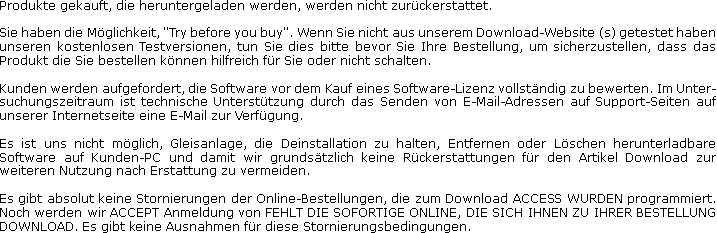 Geschäftsbedingungen