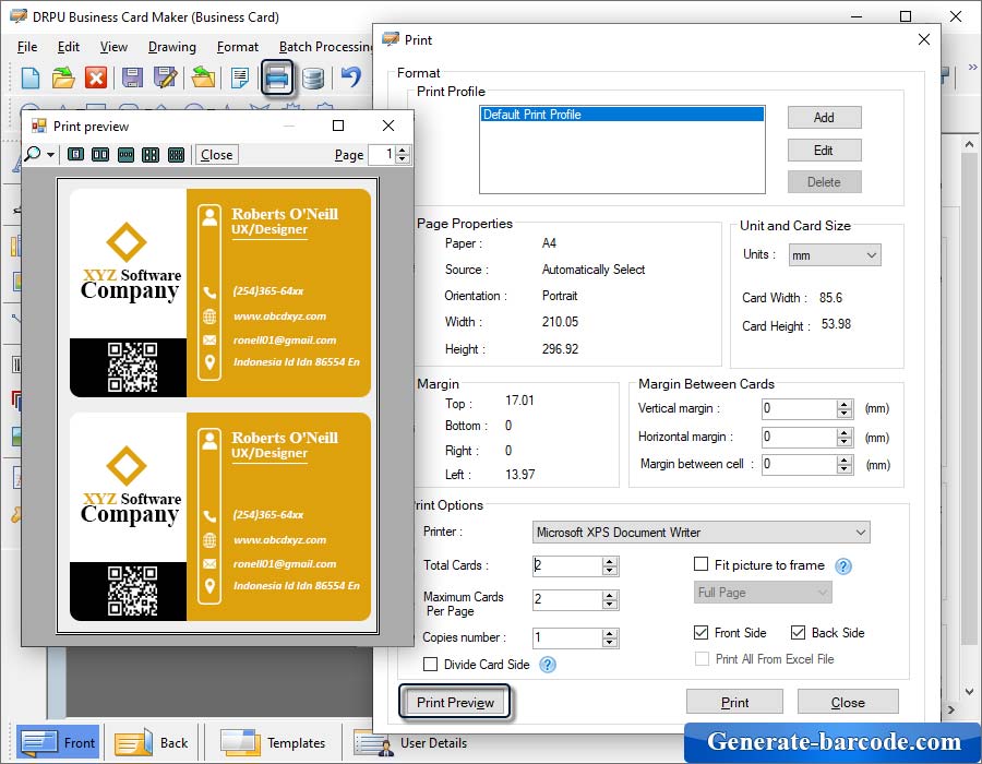 Configuración de impresión