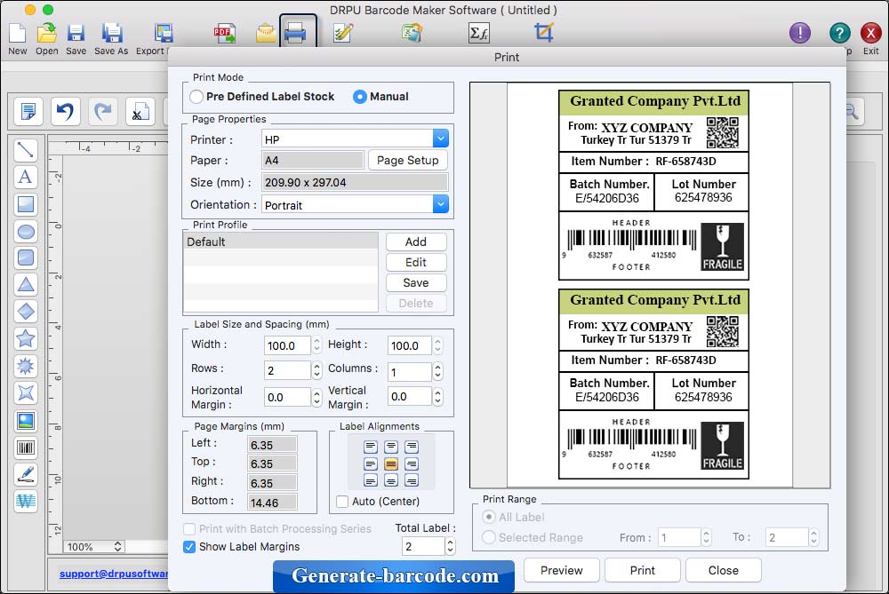 Configuración de impresión