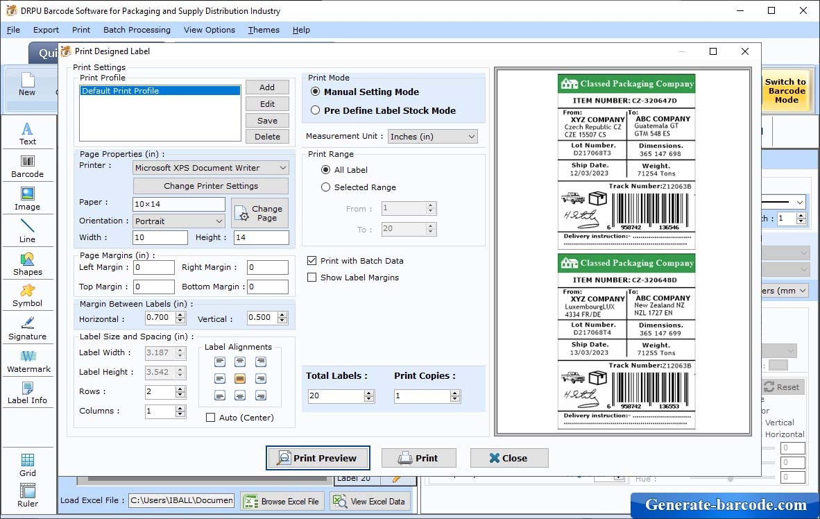 Configuración de impresión