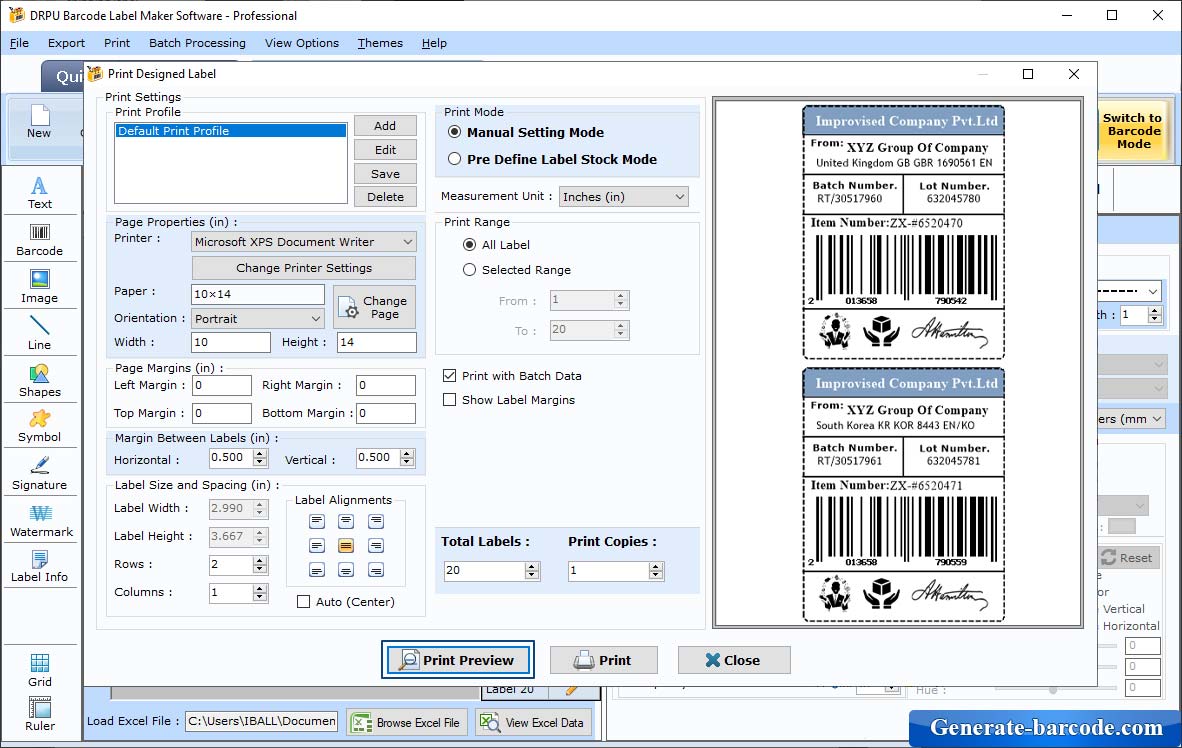 Configuración de impresión