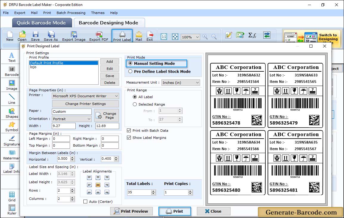 Print Settings