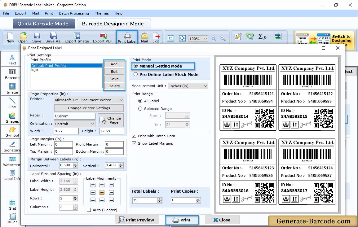 Print Settings