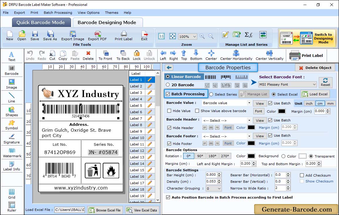  Professional Barcode Properties 