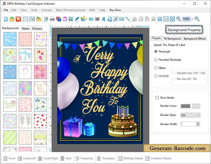 Card Background Properties Card Background Properties