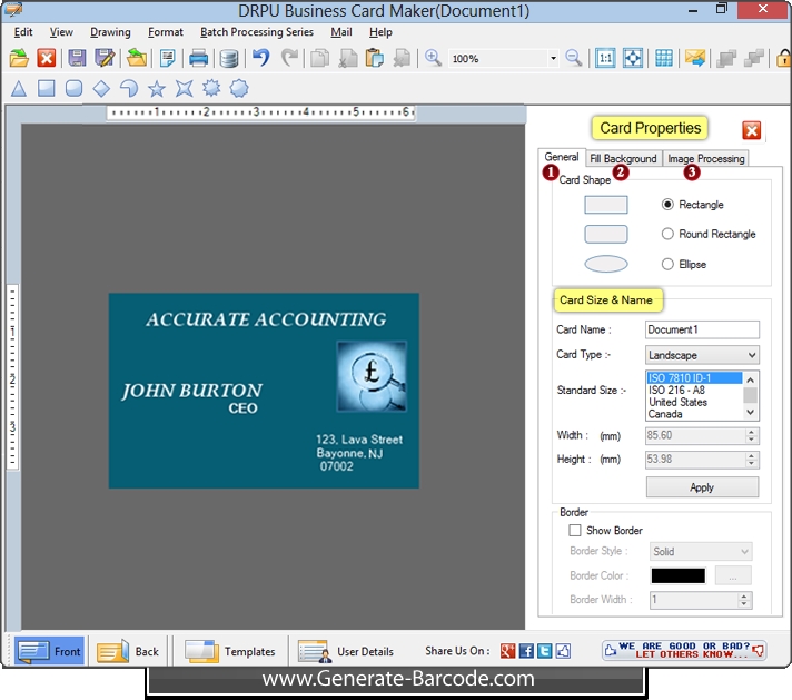 Business Card Maker Software