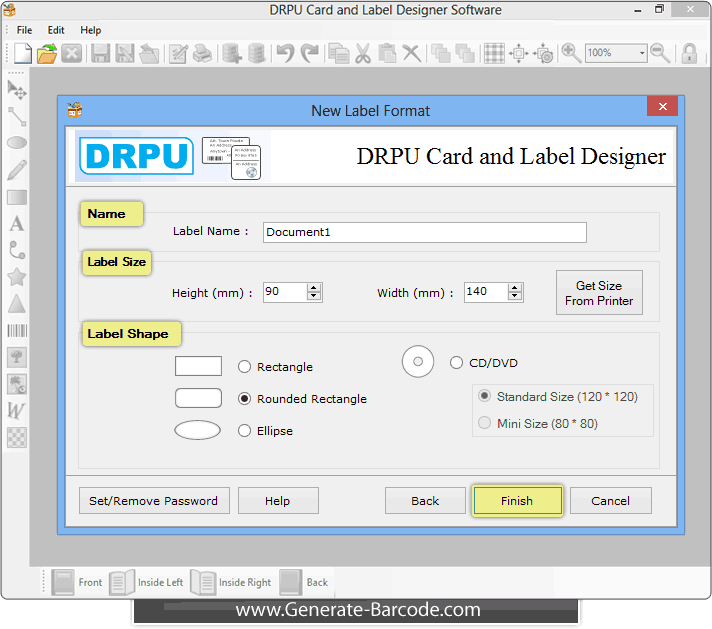 Card and Label Maker Software screenshots design tags Generate